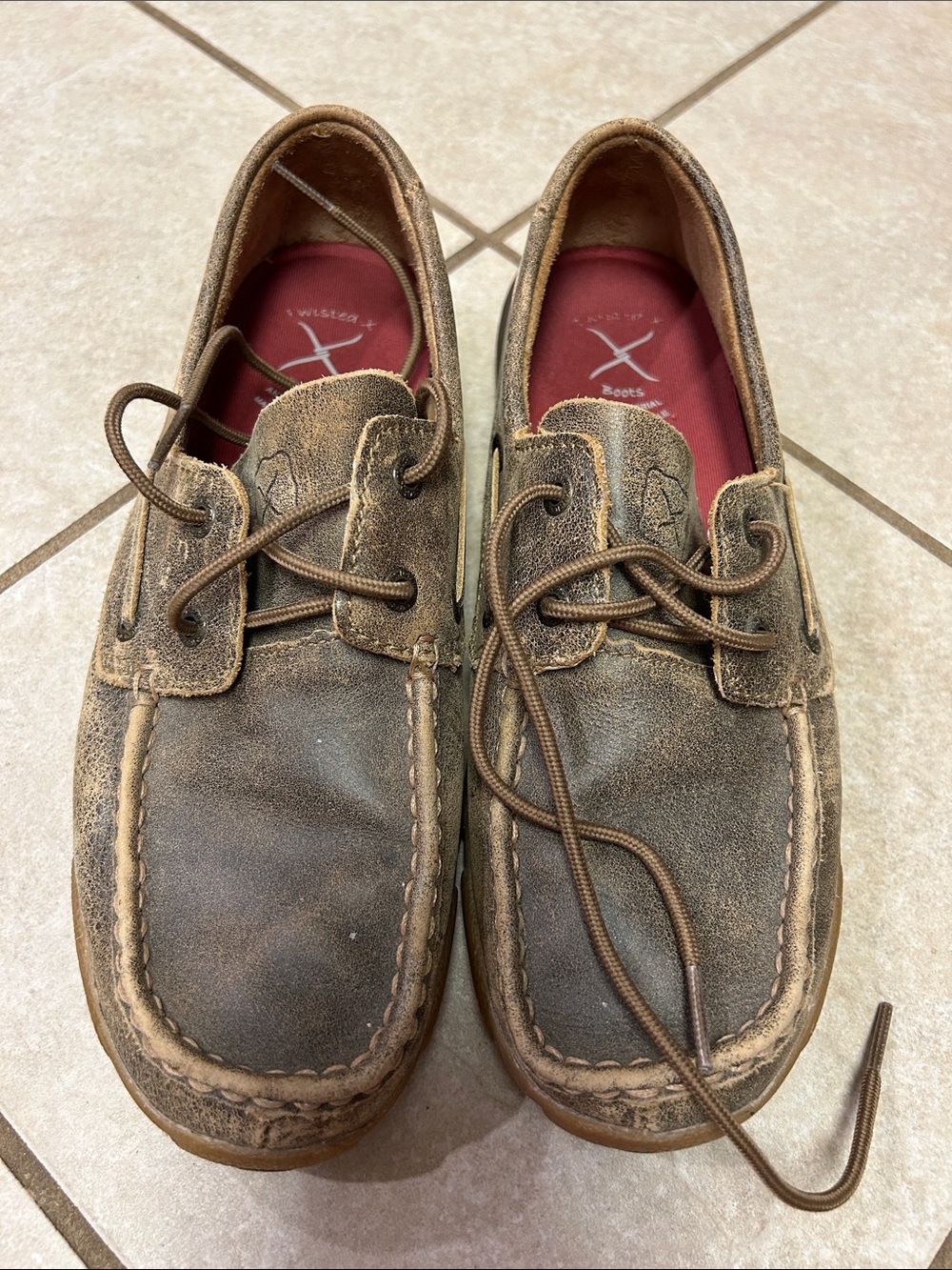 TWISTED X WOMEN'S BOAT SHOE DRIVING MOCS